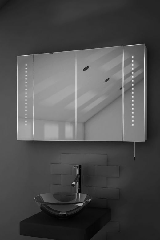 Hatha LED bathroom cabinet with battery power
