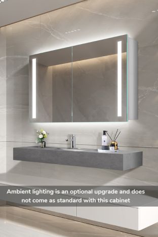 Brutas LED Double Door Bathroom Mirror Cabinet