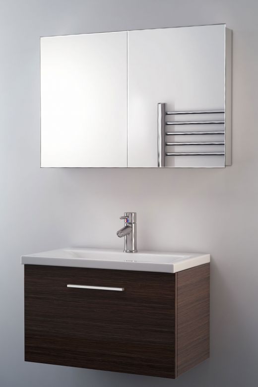 Jasmin Mirrored Bathroom Cabinet, Mirror Bathroom Cabinet 900mm