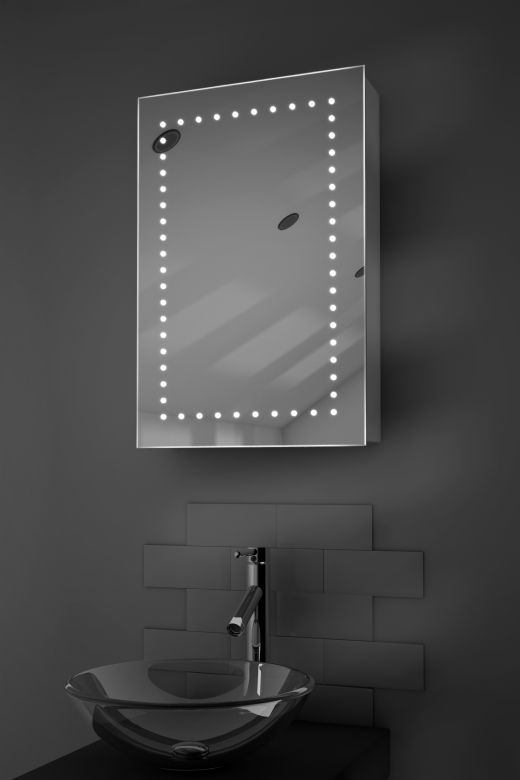 Elora demister bathroom cabinet with Bluetooth audio