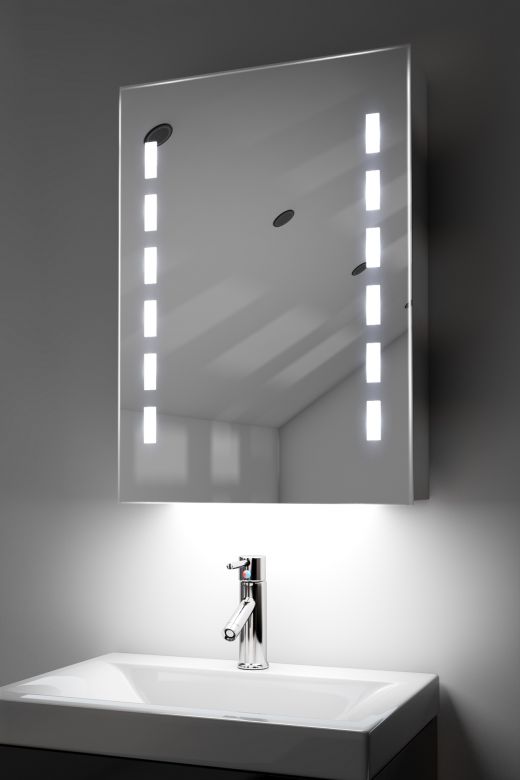 Kara demister bathroom cabinet with Bluetooth audio & ambient under lights