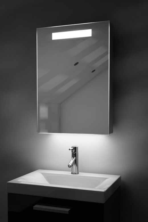 Alannah demister bathroom cabinet with ambient under lighting