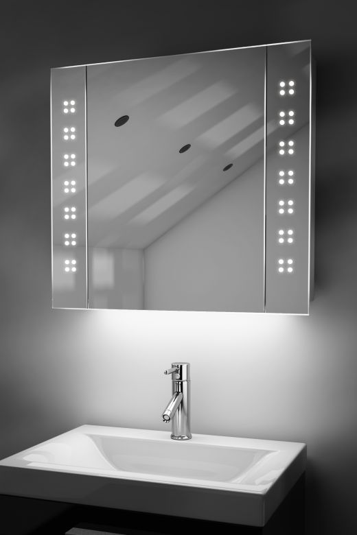 Amaze LED bathroom cabinet with ambient under lighting
