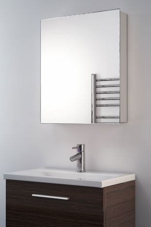 Iris mirrored bathroom cabinet
