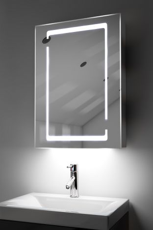 Marilis demister bathroom cabinet with colour change under lighting