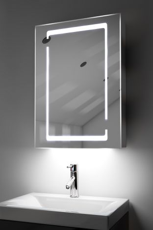 Marilis demister bathroom cabinet with Bluetooth audio & ambient under lights