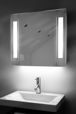 Gracious LED bathroom cabinet with ambient under lighting
