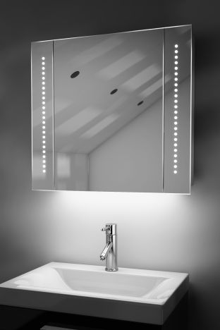 Astound demister bathroom cabinet with Bluetooth audio & ambient under lights