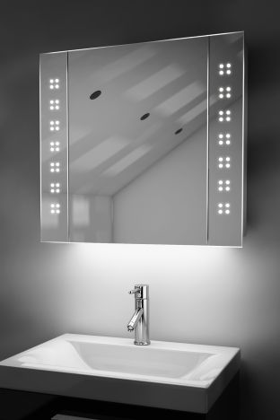 Amaze LED bathroom cabinet with colour change under lighting